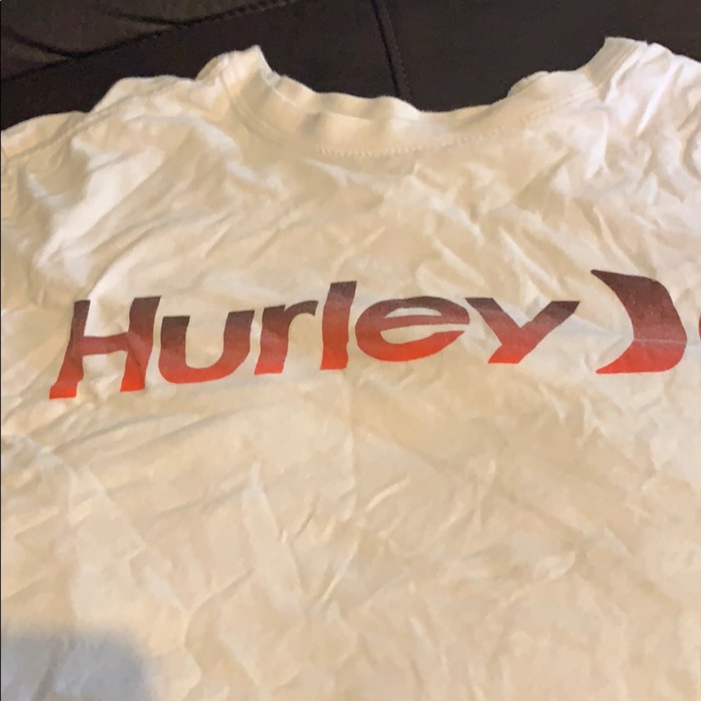 Hurley white size medium shirt with red lettering